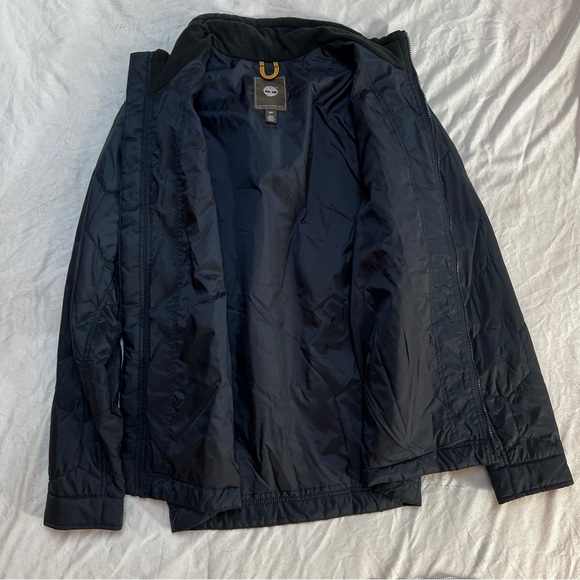 Timberland Khaki/Green 2 In 1 Parka With Removable Blue Liner, Mens Small - Picture 8 of 10